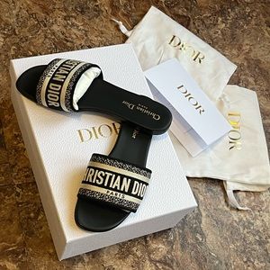 Christian Dior Dway Slide in “Black-Off” 10/10